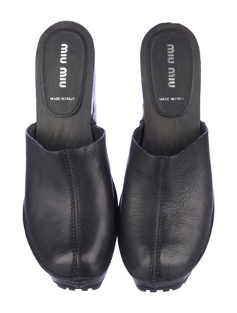 Miu Miu Leather Mules
