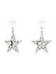 Miu Miu Crystal & Faux Pearl Star Drop Earrings