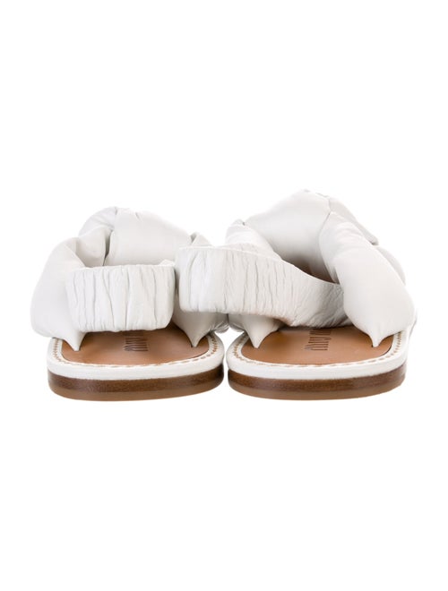 Miu Miu Leather Slingback Sandals