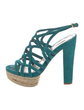 Miu Miu Suede Slingback Sandals