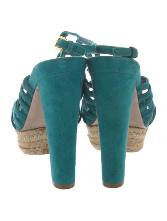 Miu Miu Suede Slingback Sandals