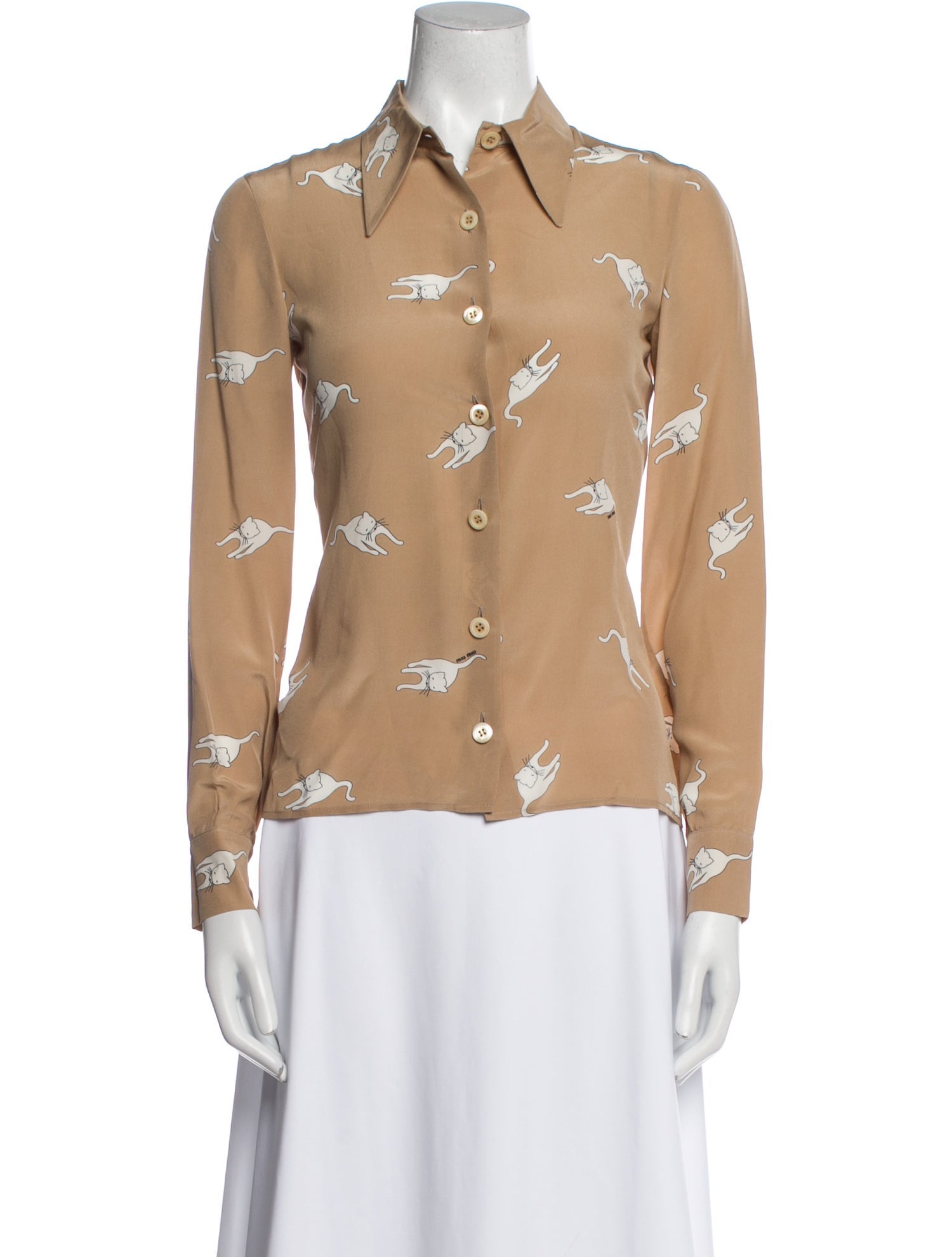 Miu Miu Vintage 2010 Button-Up Top