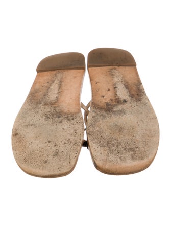 Miu Miu Leather Slides