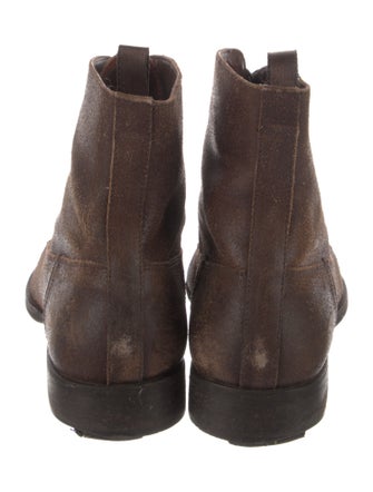 Miu Miu Suede Lace-Up Boots