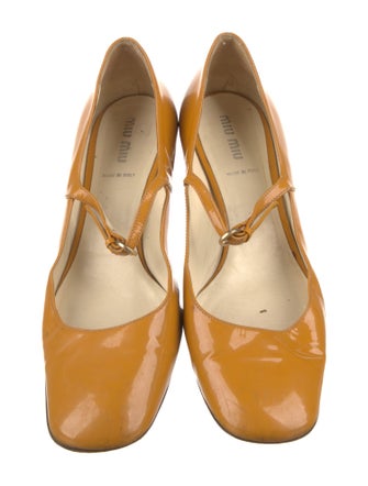 Miu Miu Patent Leather Mary Jane Flats