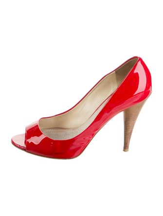 Miu Miu Patent Leather Printed Sandals