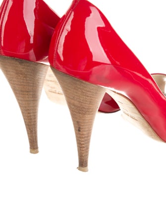 Miu Miu Patent Leather Printed Sandals