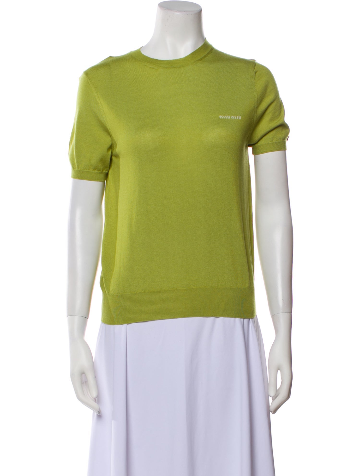 Miu Miu 2024 Cashmere T-Shirt w/ Tags