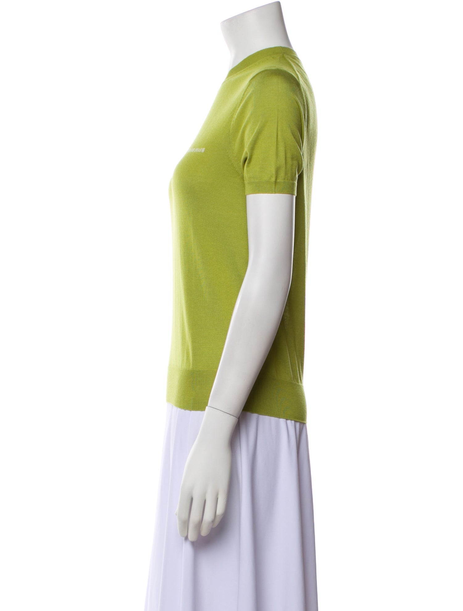 Miu Miu 2024 Cashmere T-Shirt w/ Tags