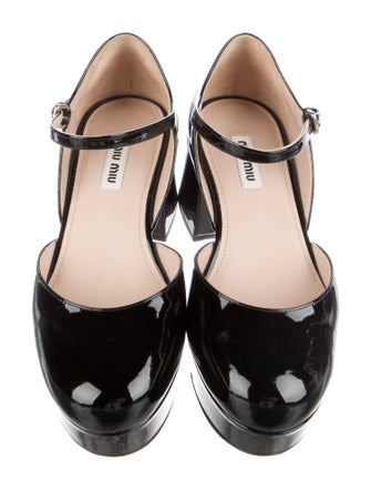 Miu Miu Patent Leather D'Orsay Pumps