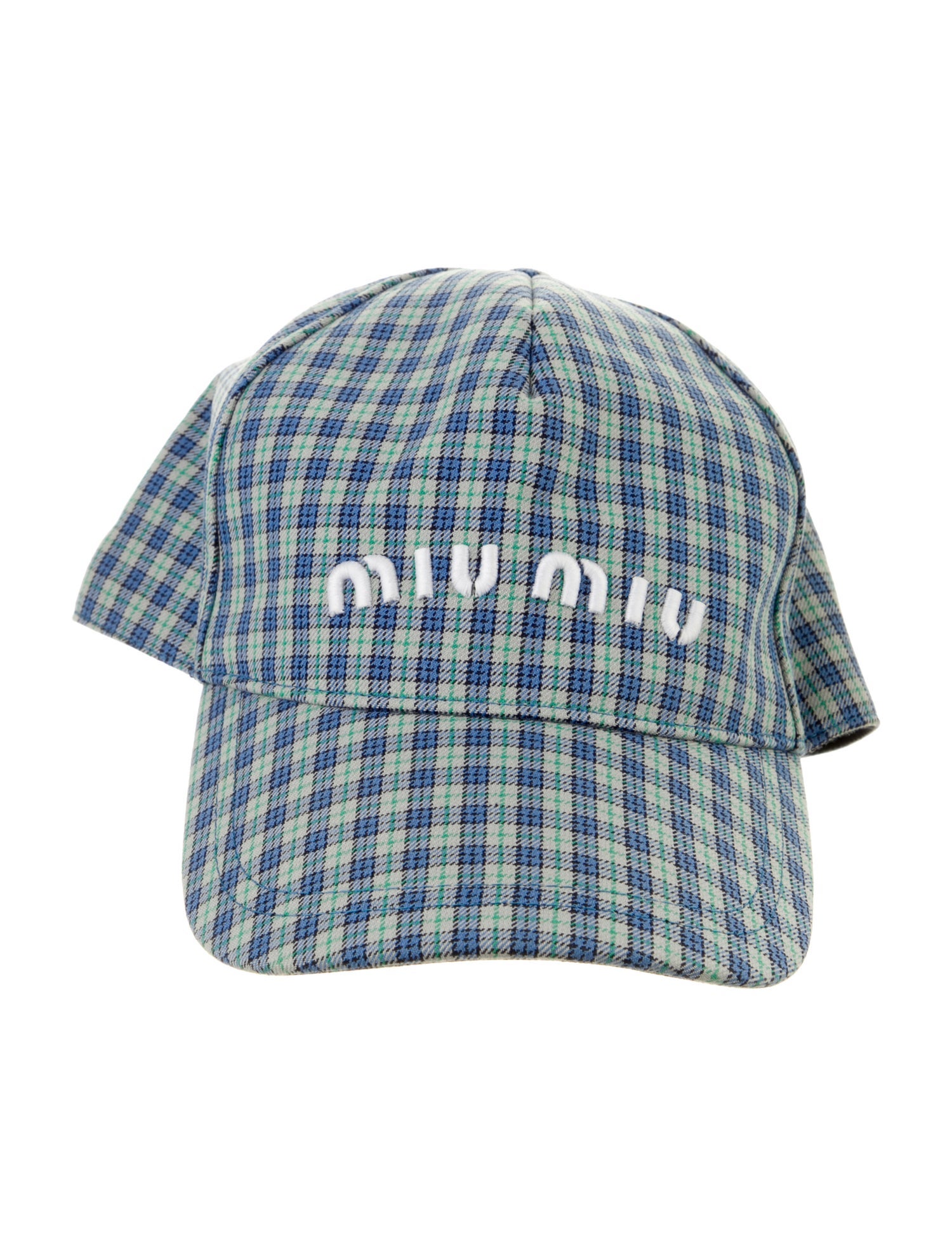 Miu Miu Checker Baseball Hat