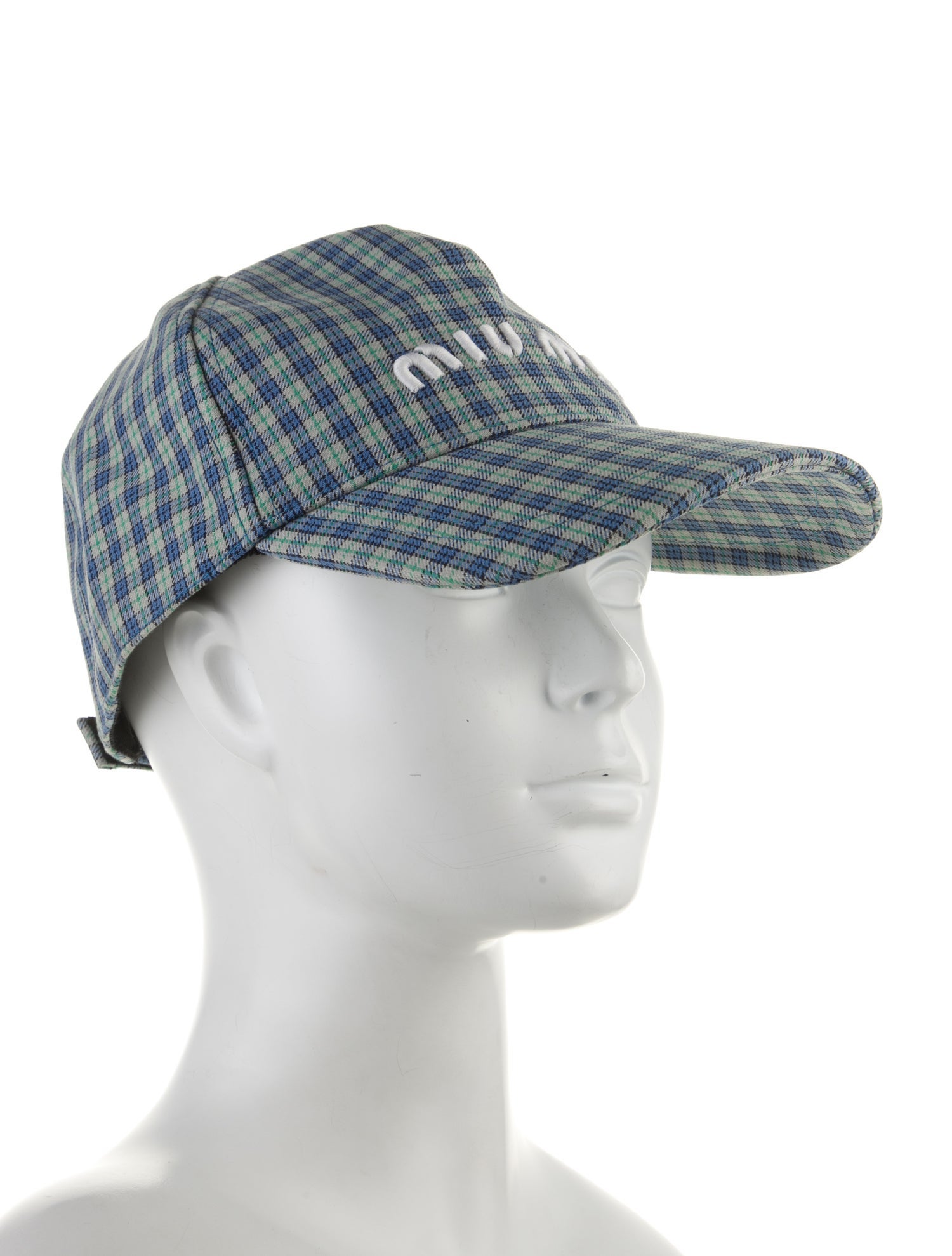 Miu Miu Checker Baseball Hat