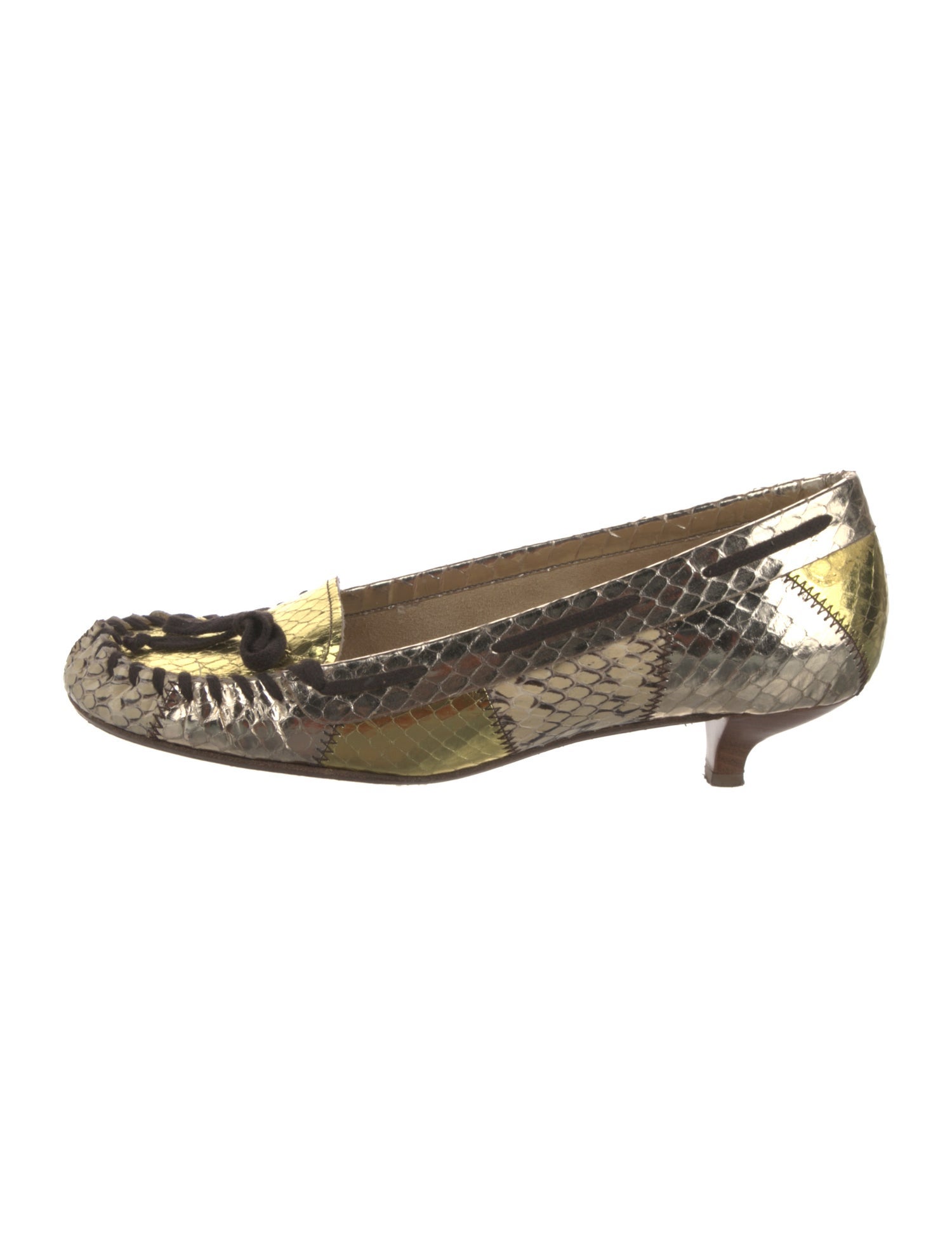 Miu Miu Snakeskin Animal Print Pumps