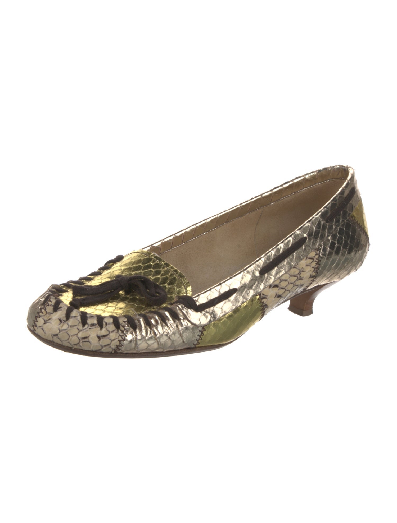Miu Miu Snakeskin Animal Print Pumps