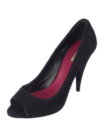 Miu Miu Velvet Crystal Embellishments Pumps