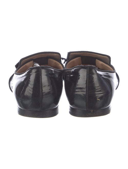 Miu Miu Patent Leather Crystal Embellishments Loafers