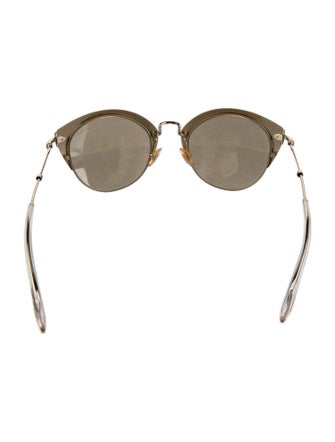 Miu Miu Cat-Eye Mirrored Sunglasses