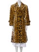 Miu Miu 2020 Animal Print Faux Fur Coat