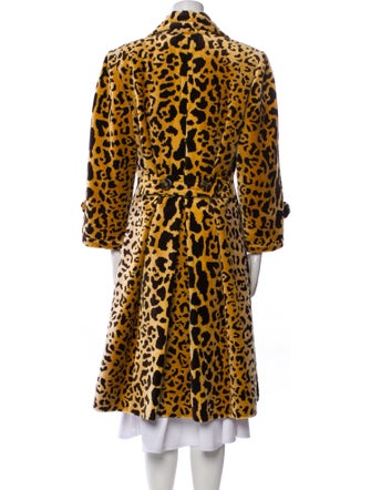 Miu Miu 2020 Animal Print Faux Fur Coat