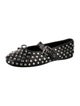 Miu Miu Leather Patterned Mary Jane Flats
