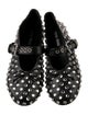 Miu Miu Leather Patterned Mary Jane Flats