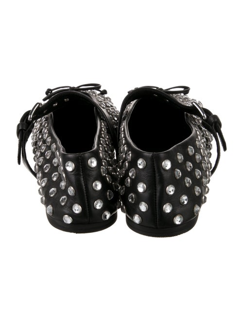 Miu Miu Leather Patterned Mary Jane Flats