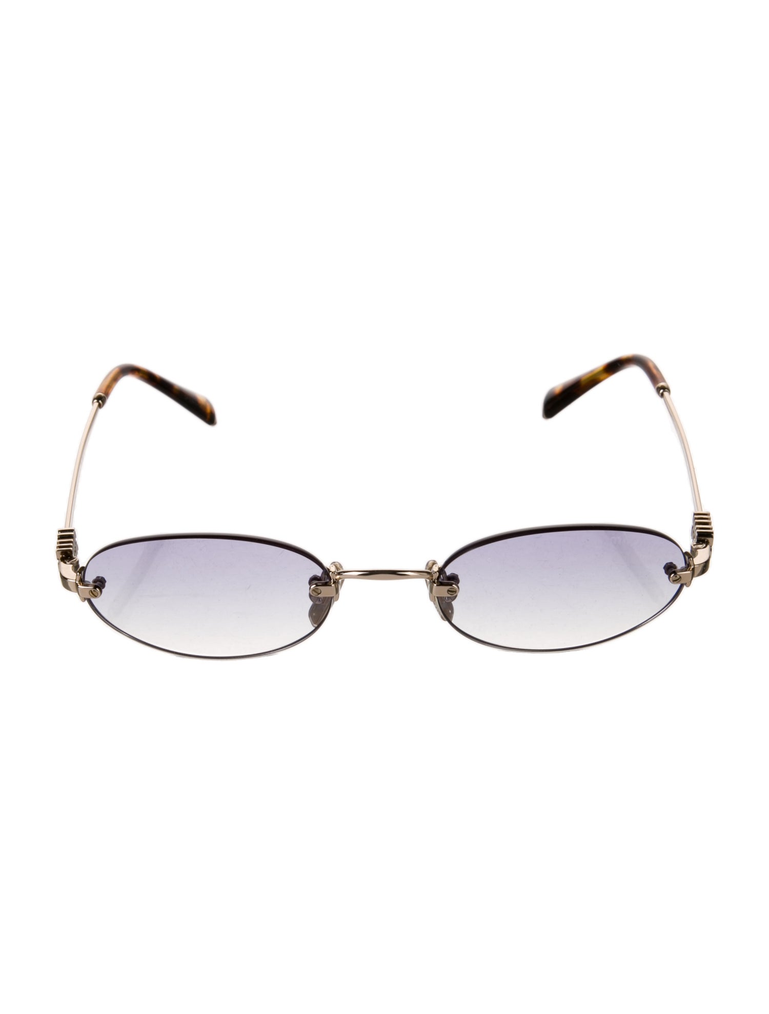 Miu Miu Round Gradient Sunglasses
