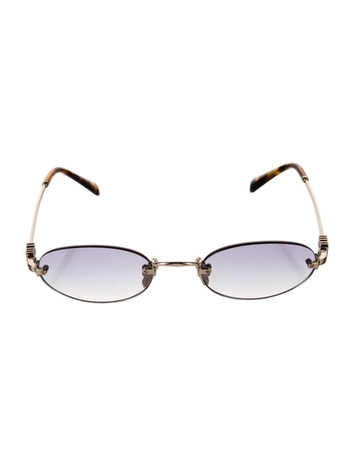 Miu Miu Round Gradient Sunglasses