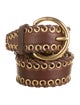 Miu Miu Leather Whipstitch Trim Belt