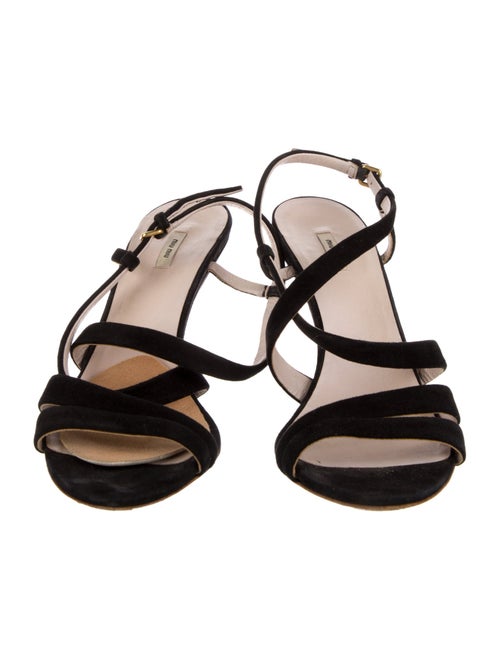 Miu Miu Suede Slingback Sandals