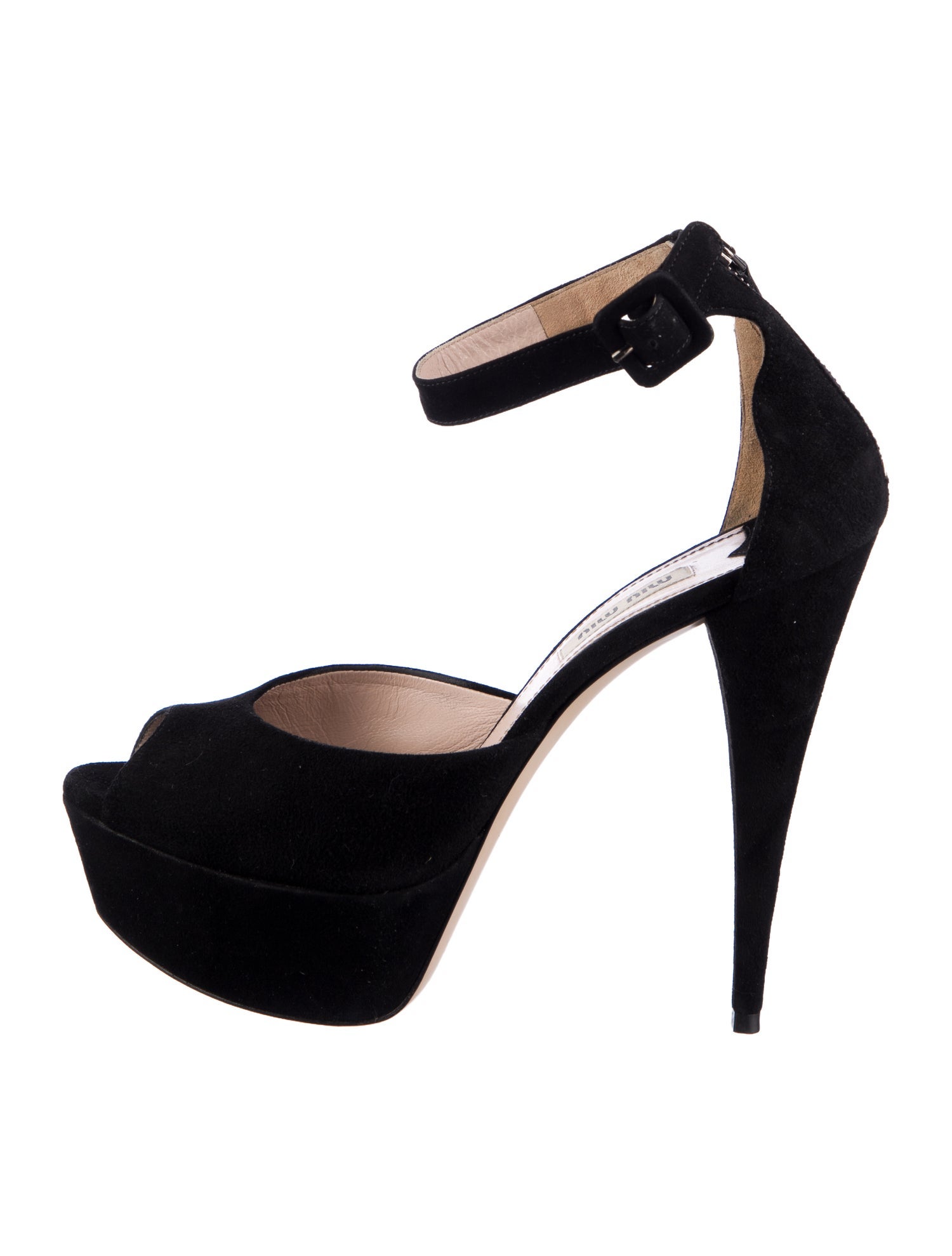 Miu Miu Suede D'Orsay Pumps