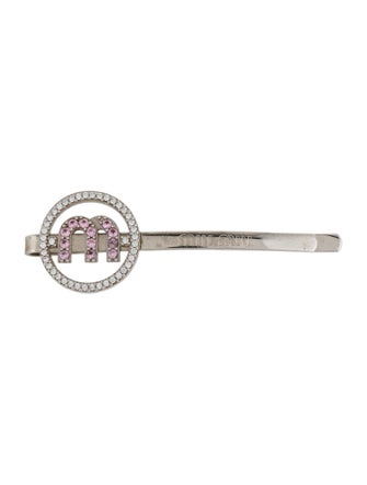 Miu Miu Miu Miu Crystal Embellished Hair clip