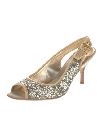 Miu Miu Leather Slingback Pumps