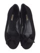Miu Miu Suede Bow Accents Flats