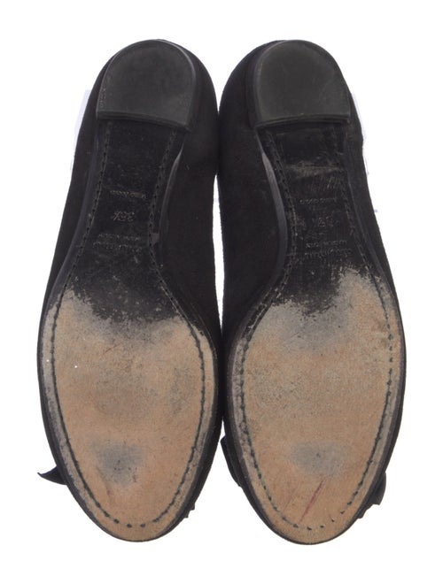Miu Miu Suede Bow Accents Flats