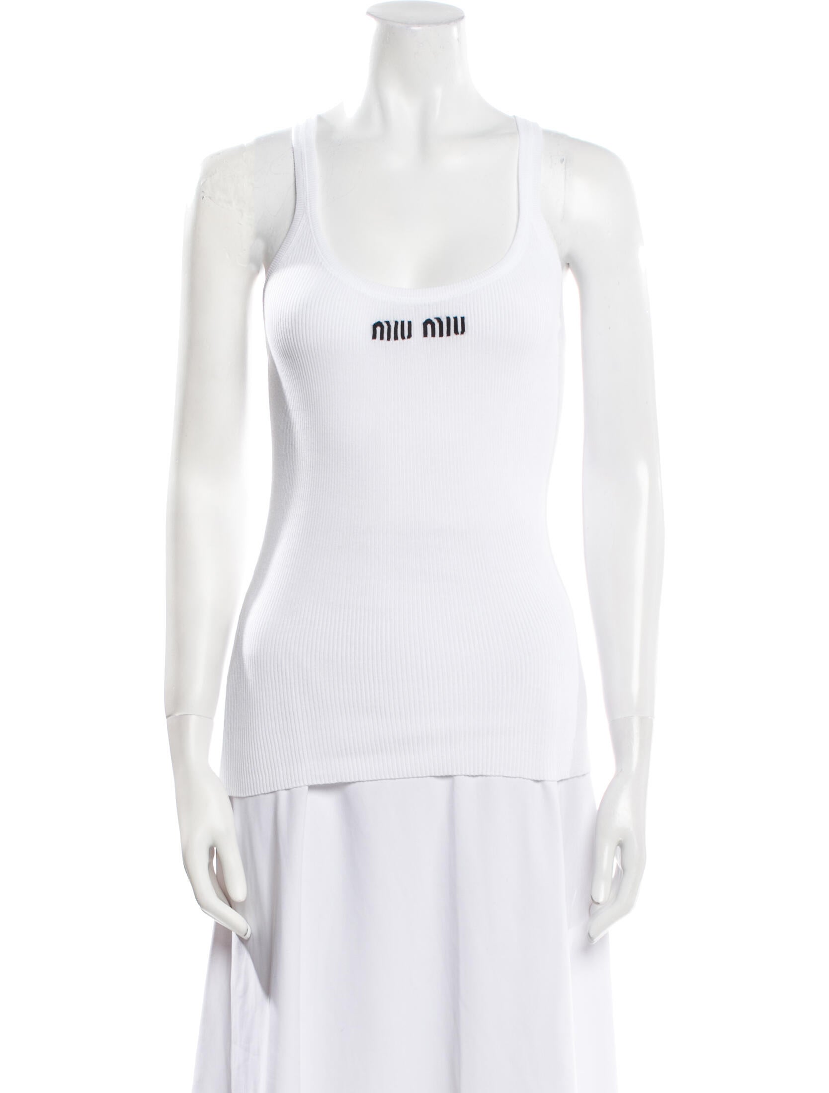 Miu Miu 2024 Graphic Print Top w/ Tags