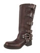 Miu Miu Leather Riding Boots