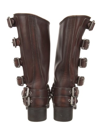Miu Miu Leather Riding Boots