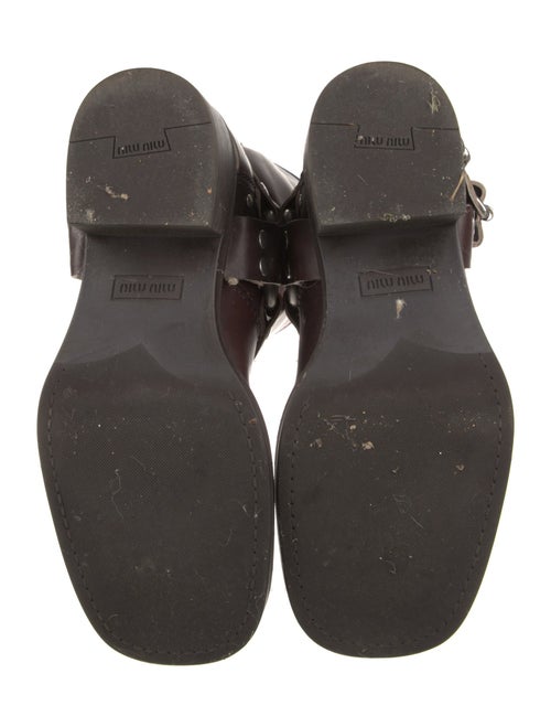 Miu Miu Leather Riding Boots