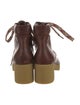 Miu Miu Leather Lace-Up Boots