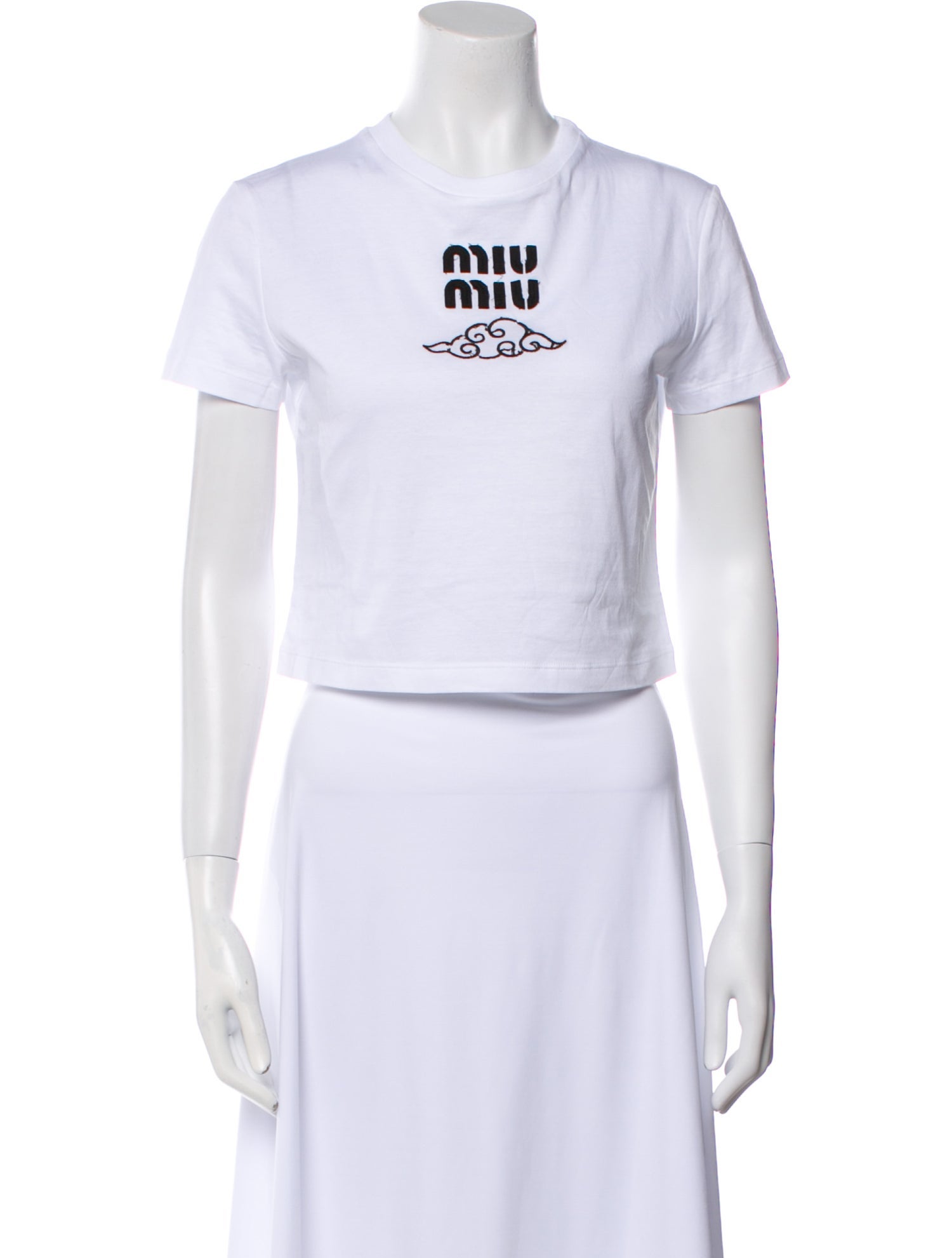 Miu Miu 2024 Graphic Print T-Shirt w/ Tags