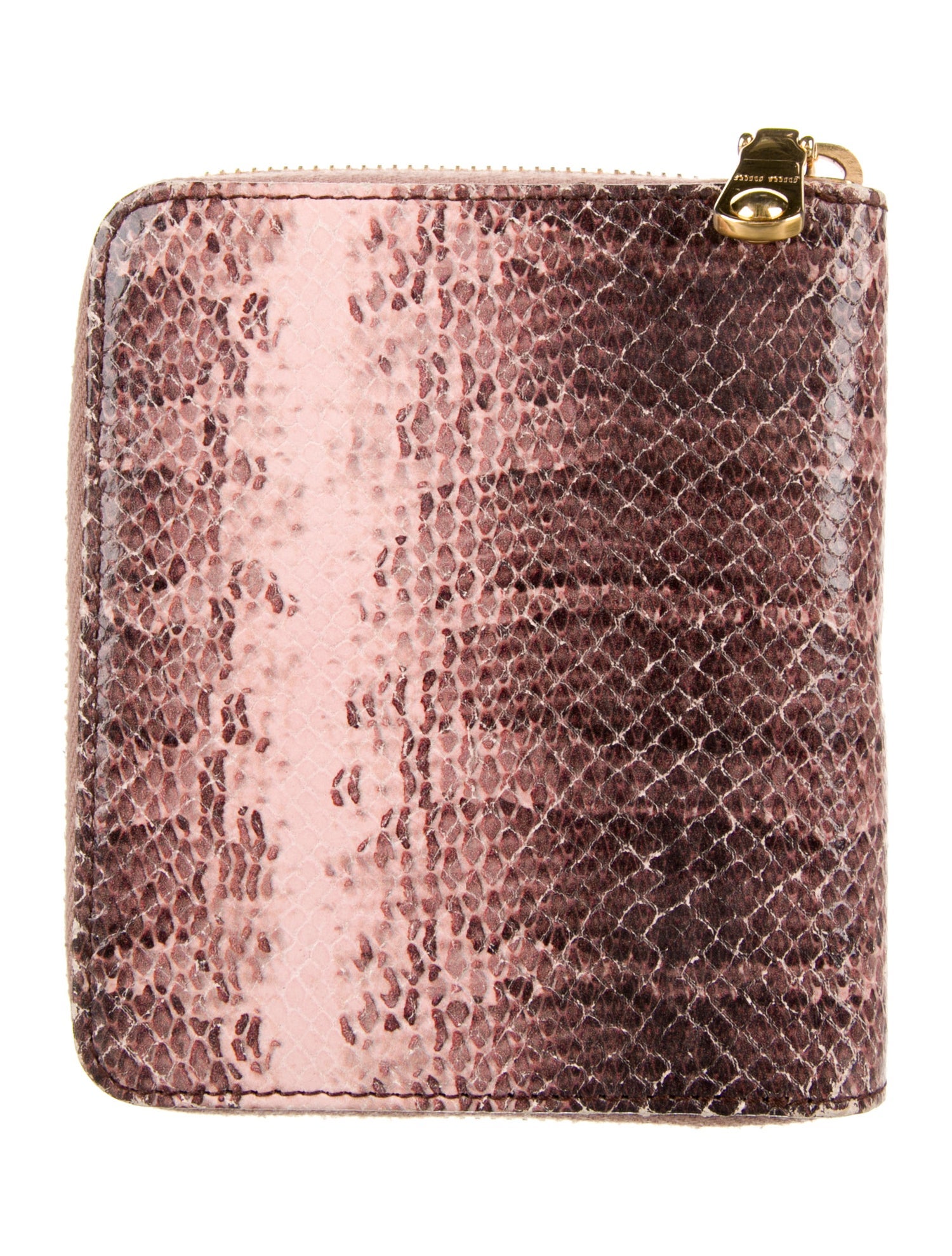 Miu Miu Leather Animal Print Compact Wallet