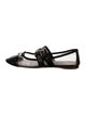Miu Miu Patent Leather Bow Accents Mary Jane Flats