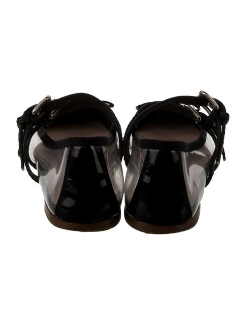 Miu Miu Patent Leather Bow Accents Mary Jane Flats