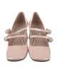 Miu Miu Faux Pearl Accents Patent Leather Pumps
