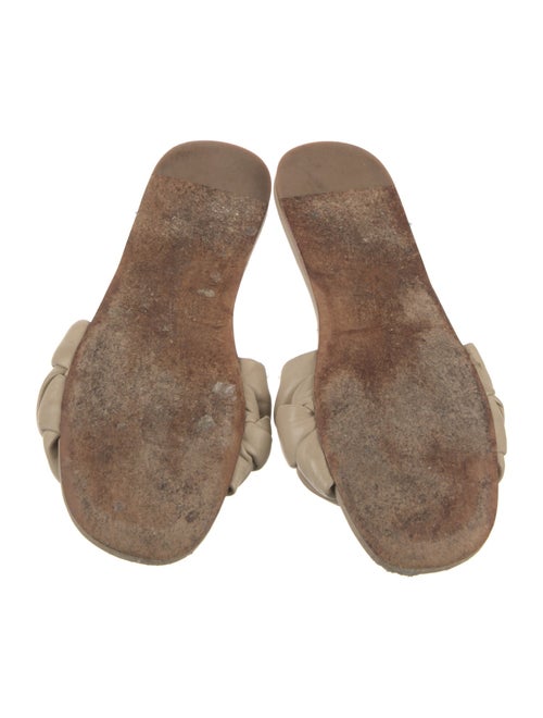 Miu Miu Leather Braided Accents Slides