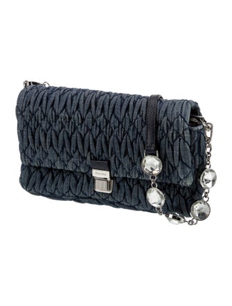 Miu Miu Denim Evening Bag