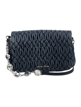 Miu Miu Denim Evening Bag