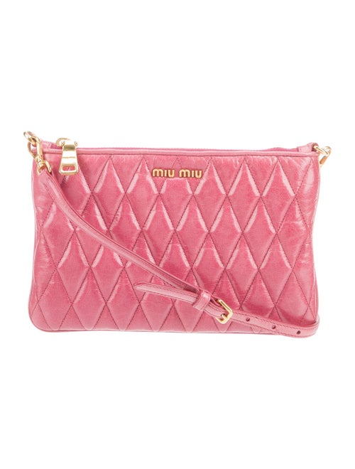 Miu Miu Leather Messenger Bag