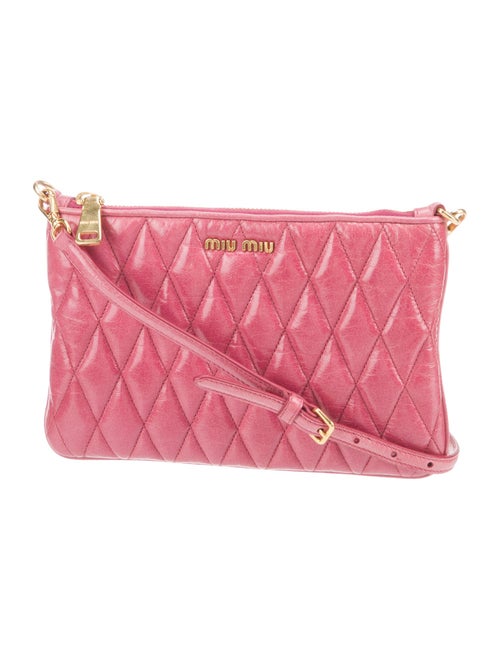 Miu Miu Leather Messenger Bag